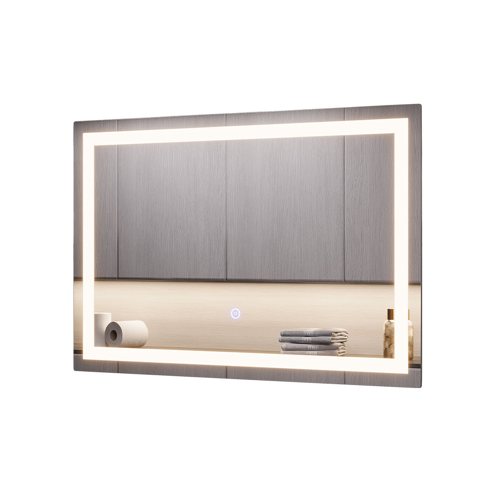 Vicco Specchio bagno Vetro 40 x 60 cm con illuminazione frontale