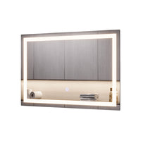 Vicco Specchio bagno Vetro 40 x 60 cm con illuminazione frontale