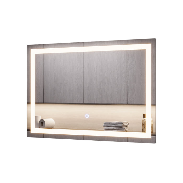 Vicco Specchio bagno Vetro 40 x 60 cm con illuminazione frontale