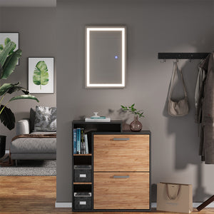 Vicco Specchio bagno Vetro 40 x 60 cm con illuminazione frontale