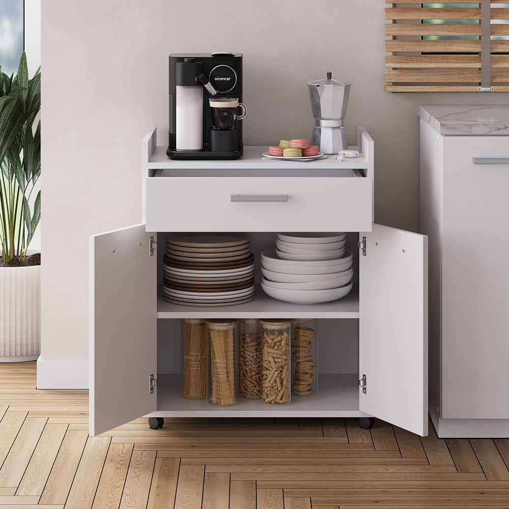 Vicco Contenitore per rotoli Bianco 60 x 40 cm con cassetti