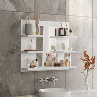 Vicco Specchio contenitore bagno Bianco 58.8 x 50 cm con ripiani