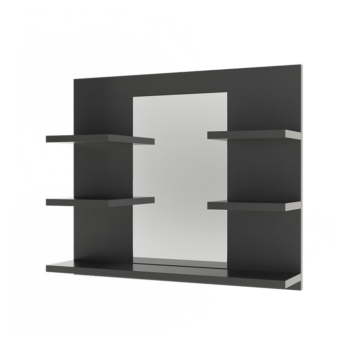 Vicco Specchio contenitore bagno Antracite 58.8 x 50 cm con ripiani