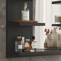 Vicco Specchio contenitore bagno Antracite 58.8 x 50 cm con ripiani