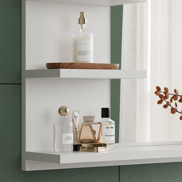 Vicco Specchio contenitore bagno Bianco 78 x 50 cm con ripiani