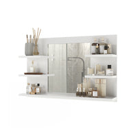 Vicco Specchio contenitore bagno Bianco 78 x 50 cm con ripiani