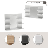 Vicco Specchio contenitore bagno Bianco 78 x 50 cm con ripiani