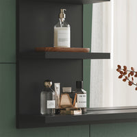 Vicco Specchio contenitore bagno Antracite 78 x 50 cm con ripiani