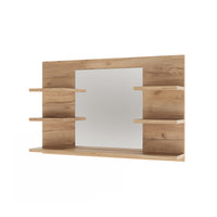 Vicco Specchio contenitore bagno Quercia dorata 78 x 50 cm con ripiani