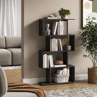 Vicco Divisorio per ambienti Nero 70 x 132.1 cm 4 scomparti