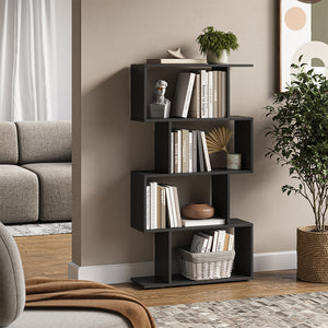 Vicco Divisorio per ambienti Nero 70 x 132.1 cm 4 scomparti