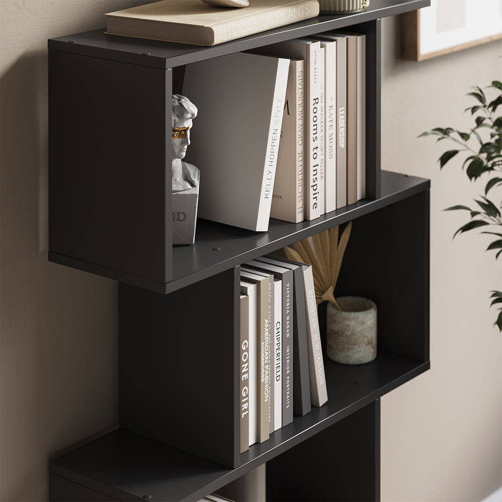 Vicco Divisorio per ambienti Nero 70 x 132.1 cm 4 scomparti