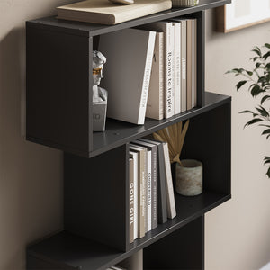 Vicco Divisorio per ambienti Nero 70 x 132.1 cm 4 scomparti