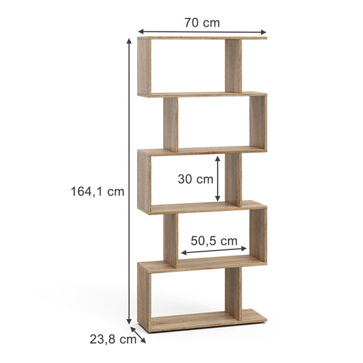 Vicco Divisorio per ambienti Sonoma 70 x 164.1 cm 5 scomparti