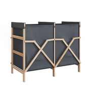 Vicco armadietto da bagno con portabiancheria Grigio 80 x 64 cm con 2 scomparti