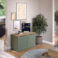 Vicco Credenza Verde 80 x 50 cm con 2 porte