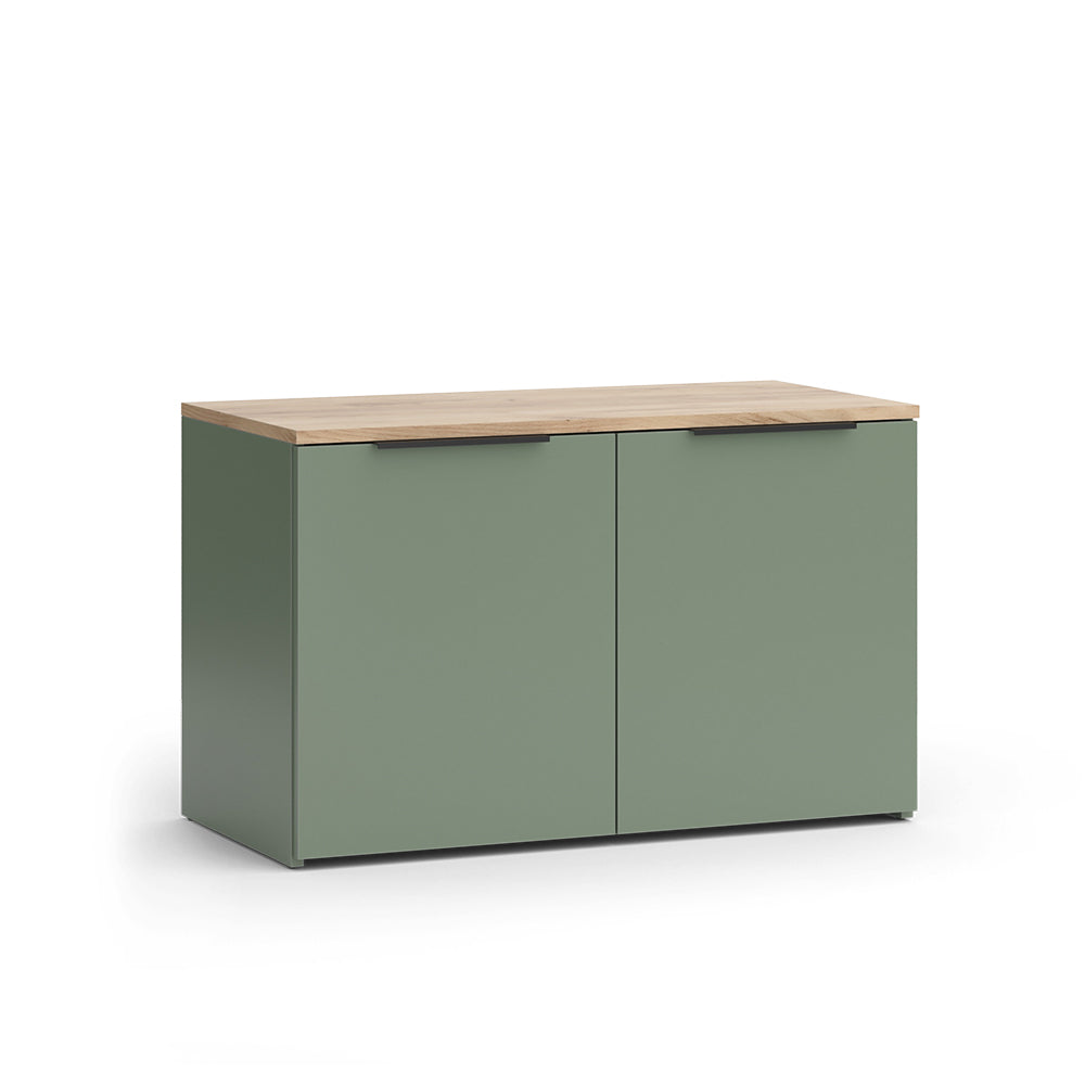 Vicco Credenza Verde 80 x 50 cm con 2 porte