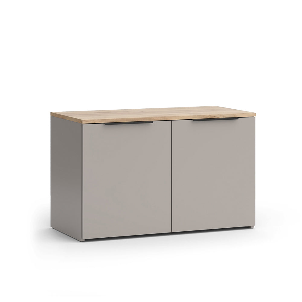 Vicco Credenza Grigio 80 x 50 cm con 2 porte