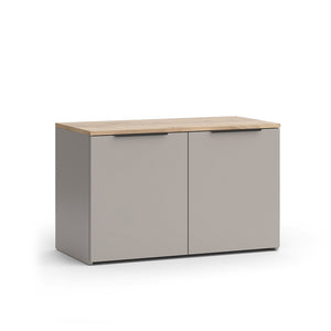 Vicco Credenza Grigio 80 x 50 cm con 2 porte