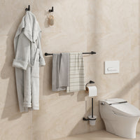 Vicco Set accessori bagno Nero 5 parti
