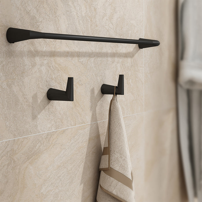 Vicco Set accessori bagno Nero 5 parti