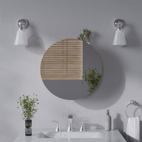 Vicco Specchio contenitore bagno Antracite 50 x 50 cm con 2 scomparti