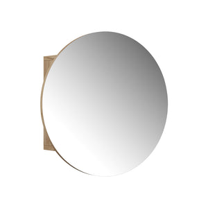 Vicco Specchio contenitore bagno Quercia dorata 50 x 50 cm con 2 scomparti