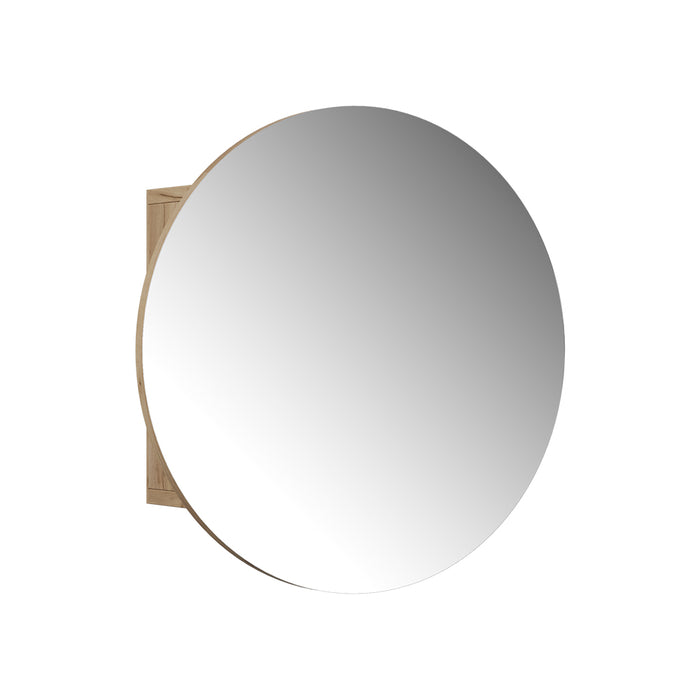 Vicco Specchio contenitore bagno Quercia dorata 50 x 50 cm con 2 scomparti