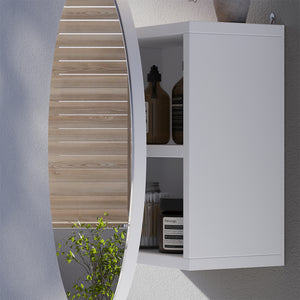 Vicco Specchio contenitore bagno Bianco 50 x 50 cm con 2 scomparti