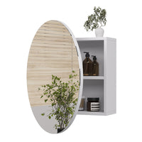 Vicco Specchio contenitore bagno Bianco 60 x 60 cm con 2 scomparti