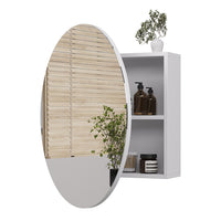 Vicco Specchio contenitore bagno Bianco 70 x 70 cm con 2 scomparti