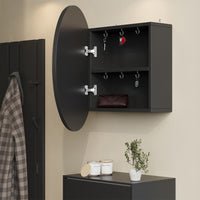 Vicco Specchio contenitore bagno Antracite 60 x 60 cm con 2 scomparti