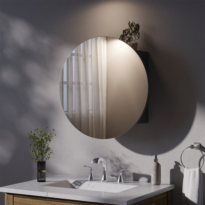 Vicco Specchio contenitore bagno Antracite 60 x 60 cm con 2 scomparti