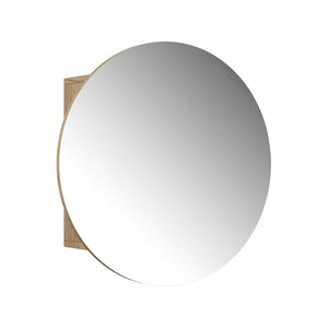 Vicco Specchio contenitore bagno Quercia dorata 60 x 60 cm con 2 scomparti