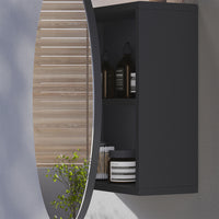 Vicco Specchio contenitore bagno Antracite 70 x 70 cm con 2 scomparti