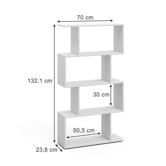 Vicco Divisorio per ambienti Bianco 70 x 132.1 cm 4 scomparti
