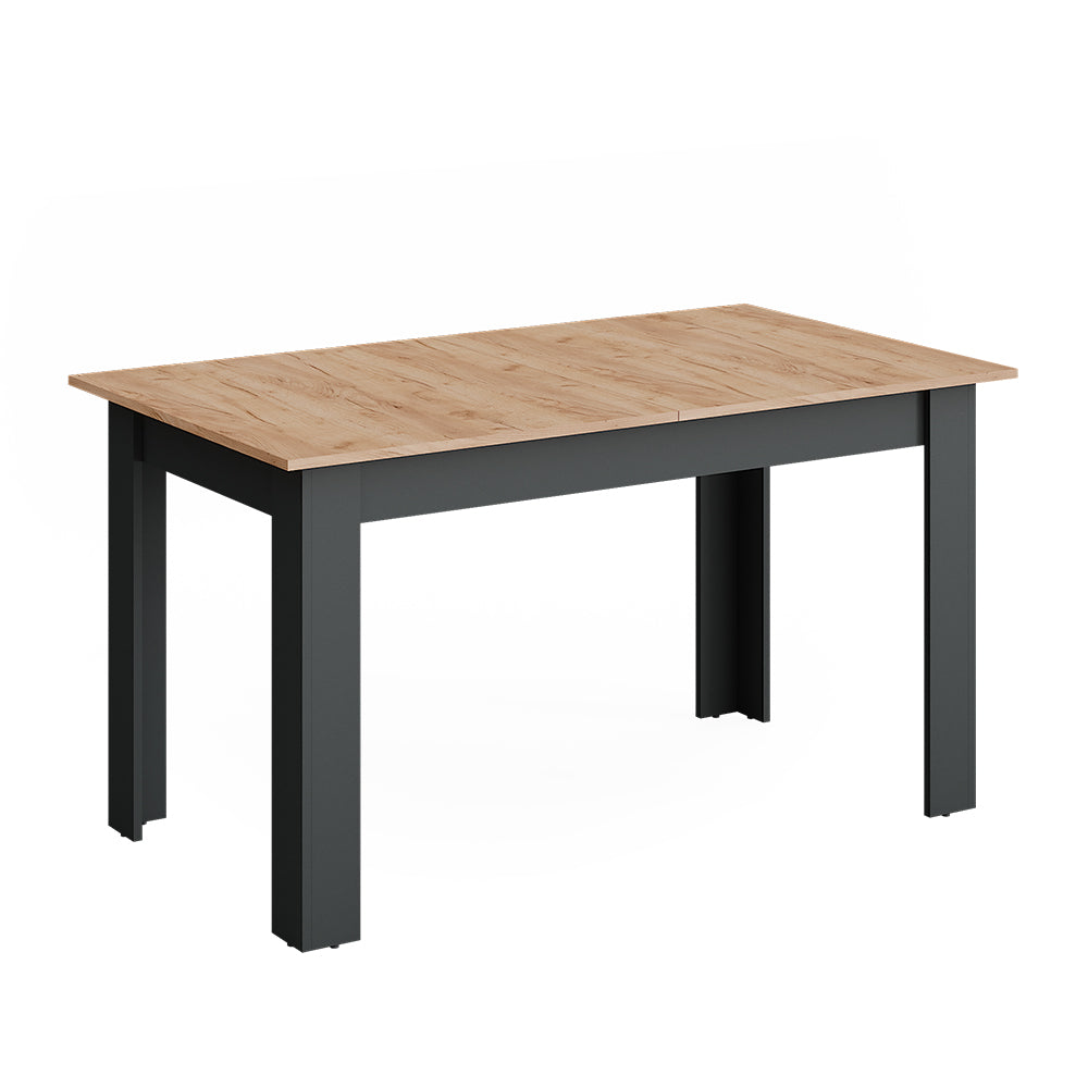 Vicco tavolo da pranzo allungabile Antracite/quercia dorata 180 x 80 cm Estensibile