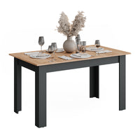 Vicco tavolo da pranzo allungabile Antracite/quercia dorata 180 x 80 cm Estensibile