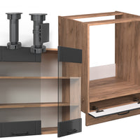 Vicco Cucina angolare completa Grigio scuro 190 x 60 cm , PL Antracite