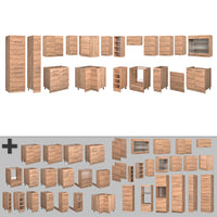 Vicco Cucina angolare completa Quercia dorata 347 x 60 cm , PL Rovere