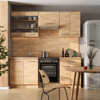 Vicco Cucina componibile Quercia dorata 200 cm , PL Rovere