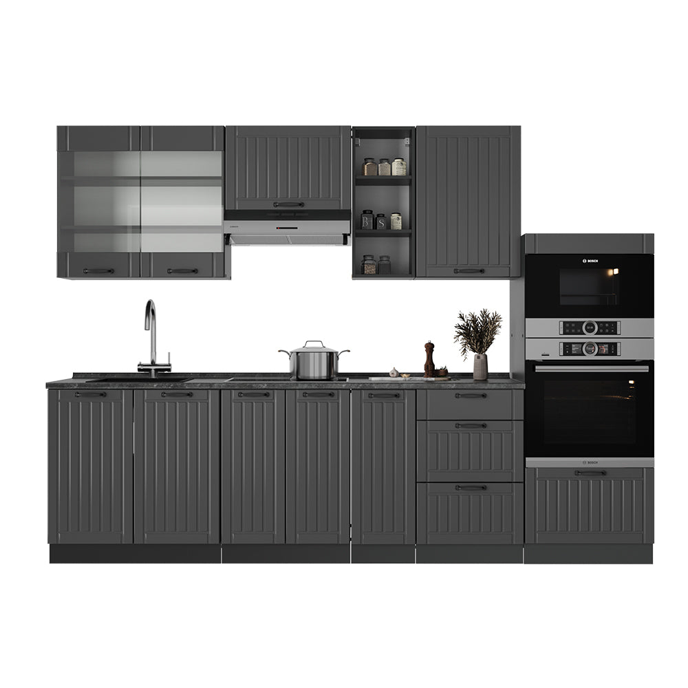 Vicco Cucina componibile Grigio scuro 280 cm , PL Antracite