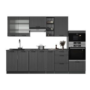 Vicco Cucina componibile Grigio scuro 280 cm , PL Antracite