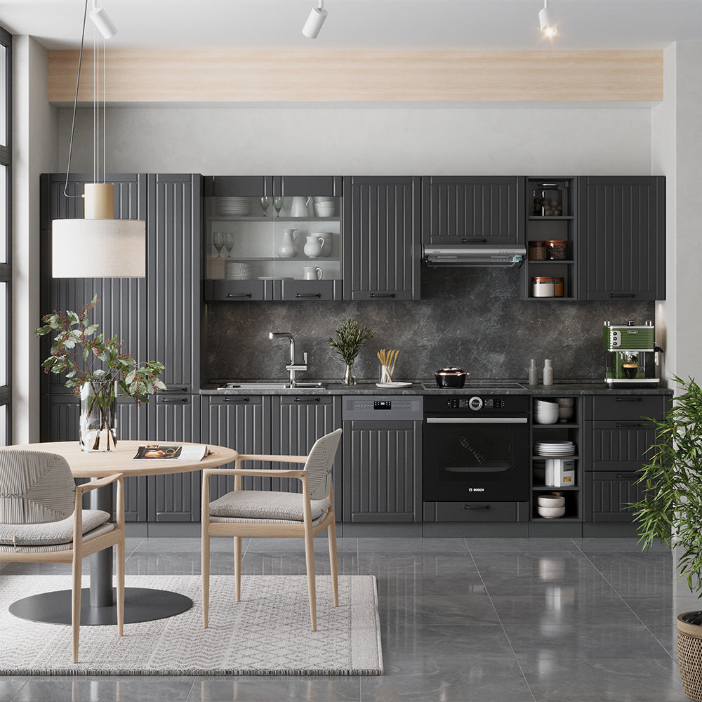 Vicco Cucina componibile Grigio scuro 355 cm , PL Antracite