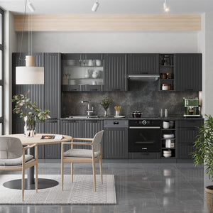 Vicco Cucina componibile Grigio scuro 355 cm , PL Antracite