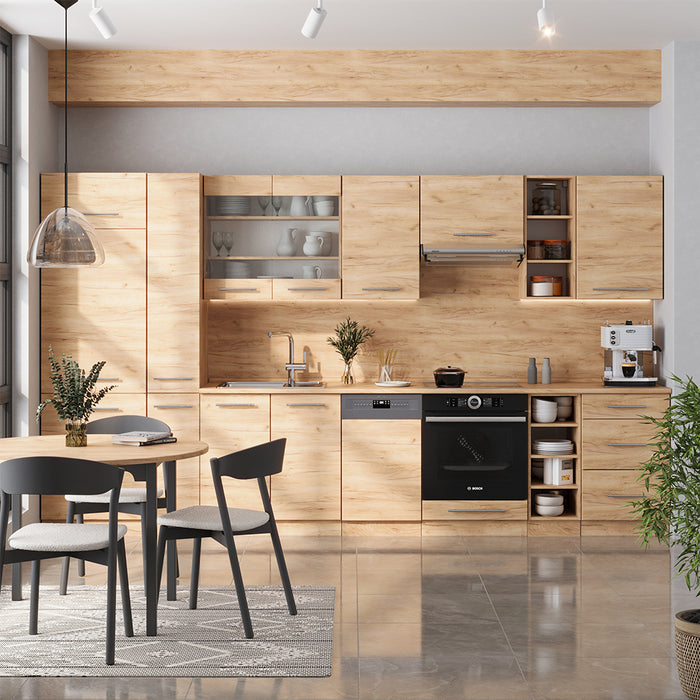 Vicco Cucina componibile Quercia dorata 355 cm , PL Rovere