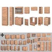 Vicco Cucina componibile Quercia dorata 355 cm , PL Rovere