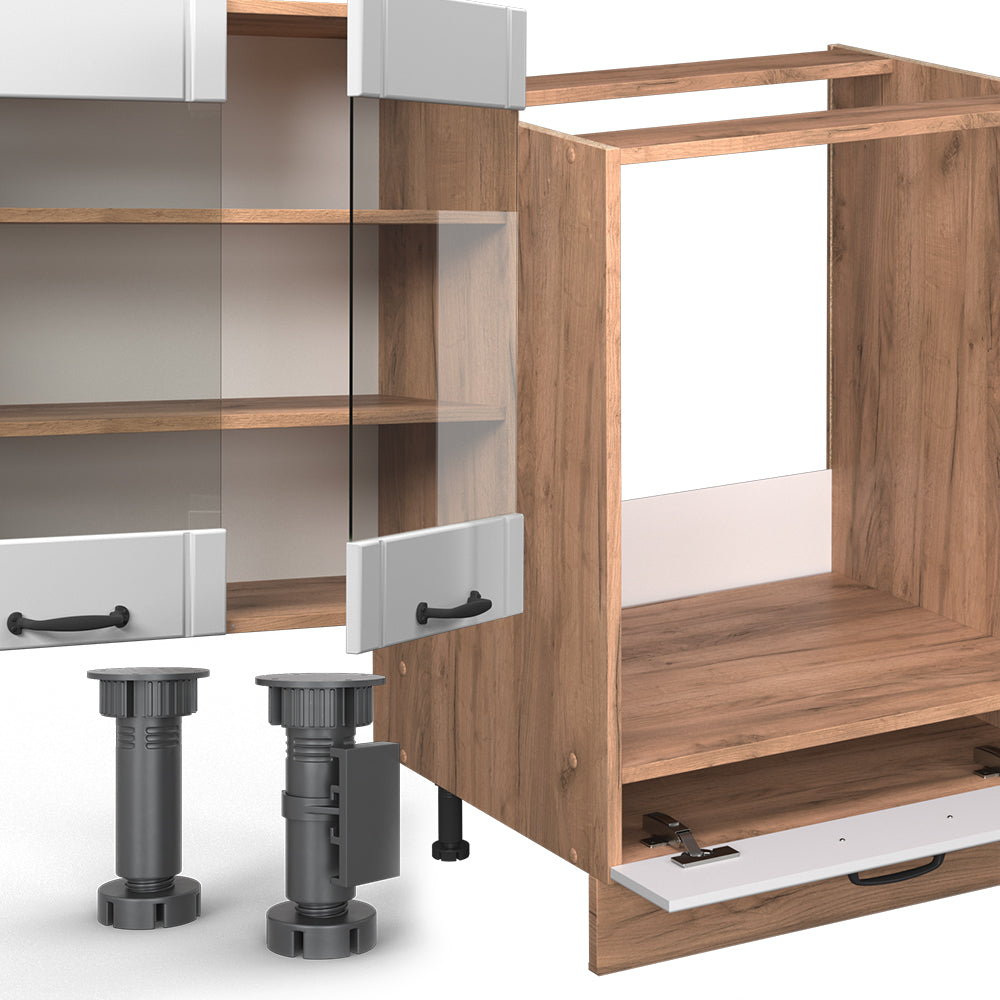 Vicco Cucina componibile Bianco casa di campagna 355 cm , PL Marmo