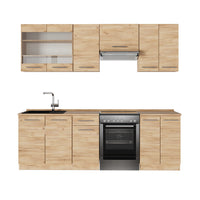 Vicco Cucina componibile Quercia dorata 240 cm , PL Rovere