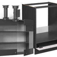 Vicco Cucina angolare completa Landhaus antrazit-oro 287 x 60 cm , PL Antracite